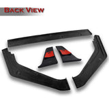 TR-Style For 2023-2026 Honda Civic Type-R FL5 Front Bumper Lower Lip Splitter -Real Carbon Fiber