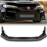TR-Style For 2023-2026 Honda Civic Type-R FL5 Front Bumper Lower Lip Splitter -Real Carbon Fiber