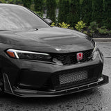 TR-Style For 2023-2026 Honda Civic Type-R FL5 Front Bumper Lower Lip Splitter -Real Carbon Fiber