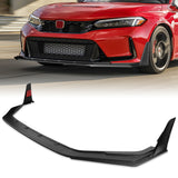 For 2023-2026 Honda Civic Type-R FL5 Front Bumper Lip Spoiler Splitter -Unpainted Black