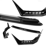 CS-Style For 2022 - 2025 Subaru WRX Front Bumper Lip Splitter With LED Sequential Light -Painted Black