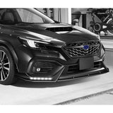 CS-Style For 2022 - 2025 Subaru WRX Front Bumper Lip Splitter With LED Sequential Light -Painted Black