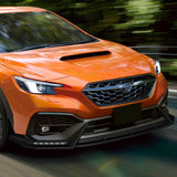 CS-Style For 2022 - 2025 Subaru WRX Front Bumper Lip Splitter With LED Sequential Light -Carbon Fiber Look