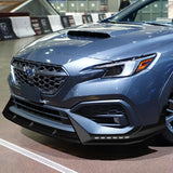 CS-Style For 2022 - 2025 Subaru WRX Front Bumper Lip Splitter With LED Sequential Light -Carbon Fiber Look