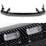 CS-Style For 2022 - 2025 Subaru WRX Front Bumper Lip Splitter With LED Sequential Light -Carbon Fiber Look