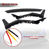 CS-Style For 2022 - 2025 Subaru WRX Front Bumper Lip Splitter With LED Sequential Light -Carbon Fiber Look