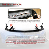 CS-Style For 2022 - 2025 Subaru WRX Front Bumper Lip Splitter With LED Sequential Light -Carbon Fiber Look