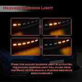 CS-Style For 2022 - 2025 Subaru WRX Front Bumper Lip Splitter With LED Sequential Light -Carbon Fiber Look