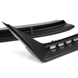 CS-Style For 2022 - 2025 Subaru WRX Front Bumper Lip Splitter With LED Sequential Light -Unpainted Matte Black