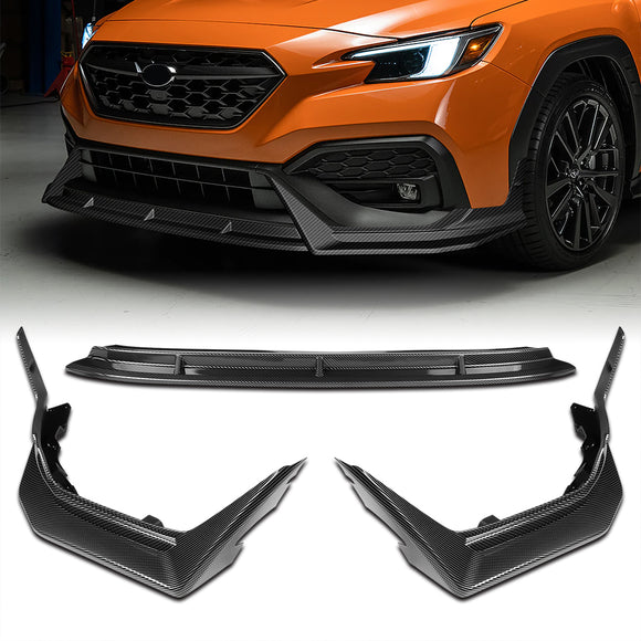 CS-Style For 2022 - 2025 Subaru WRX Front Bumper Lip Splitter -Carbon Fiber Look