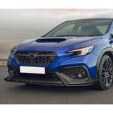 CS-Style For 2022 - 2025 Subaru WRX Front Bumper Lip Splitter -Unpainted Matte Black