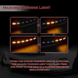 STP-Style For 2014 - 2017 Infiniti Q50 Luxe / Base Front Bumper Lip With LED Sequential Light -Painted Black