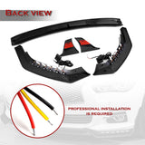 STP-Style For 2014 - 2017 Infiniti Q50 Luxe / Base Front Bumper Lip With LED Sequential Light -Carbon Fiber Look