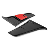 STP-Style For 2014 - 2017 Infiniti Q50 Luxe / Base Front Bumper Lip -Painted Black