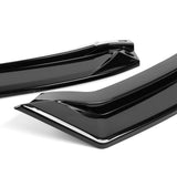 STP-Style For 2014 - 2017 Infiniti Q50 Luxe / Base Front Bumper Lip -Painted Black