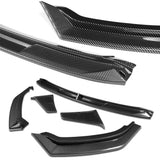 STP-Style For 2014 - 2017 Infiniti Q50 Luxe / Base Front Bumper Lip -Carbon Fiber Look