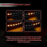 STP-Style For 2018 - 2020 Toyota Camry SE / XSE Front Bumper Lip With LED Sequential Light -Unpainted Matte Black