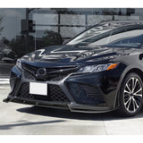 STP-Style For 2018 - 2020 Toyota Camry SE / XSE Front Bumper Lip -Painted Black