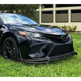 STP-Style For 2018 - 2020 Toyota Camry SE / XSE Front Bumper Lip -Painted Black