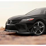 STP-Style For 2018 - 2020 Toyota Camry SE / XSE Front Bumper Lip -Painted Black