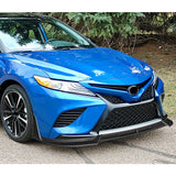 STP-Style For 2018 - 2020 Toyota Camry SE / XSE Front Bumper Lip -Carbon Fiber Look