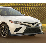 STP-Style For 2018 - 2020 Toyota Camry SE / XSE Front Bumper Lip -Unpainted Matte Black