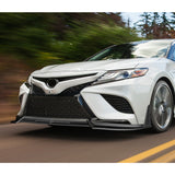 STP-Style For 2018 - 2020 Toyota Camry SE / XSE Front Bumper Lip -Unpainted Matte Black