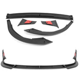 STP-Style For 2018 - 2020 Toyota Camry SE / XSE Front Bumper Lip -Unpainted Matte Black