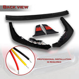 STP-Style For 2021 2022 2023 2024 Toyota Camry SE XSE Front Bumper Lower Lip Splitter With LED Sequential Light -Painted Black