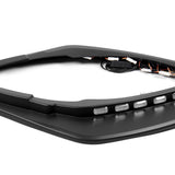 STP-Style For 2021 2022 2023 2024 Toyota Camry SE XSE Front Bumper Lower Lip Splitter With LED Sequential Light -Unpainted Matte Black