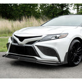 STP-Style For 2021 2022 2023 2024 Toyota Camry SE XSE Front Bumper Lower Lip Splitter -Carbon Fiber Look