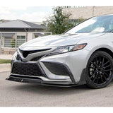 STP-Style For 2021 2022 2023 2024 Toyota Camry SE XSE Front Bumper Lower Lip Splitter -Carbon Fiber Look