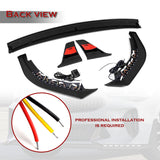 STP-Style For 2018 - 2023 Kia Stinger GT-Line Front Bumper Lip Splitter With LED Sequential Light -Unpainted Matte Black