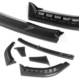 STP-Style For 2018 - 2023 Kia Stinger GT-Line Front Bumper Lip Splitter With LED Sequential Light -Carbon Fiber Look