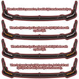 STP-Style For 2018 - 2023 Kia Stinger GT-Line Front Bumper Lip Splitter With LED Sequential Light -Unpainted Matte Black