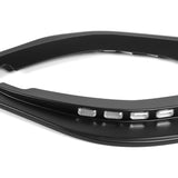 STP-Style For 2018 - 2023 Kia Stinger GT-Line Front Bumper Lip Splitter With LED Sequential Light -Unpainted Matte Black