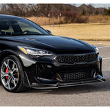 STP-Style For 2018 - 2023 Kia Stinger GT-Line Front Bumper Lip Splitter -Painted Black