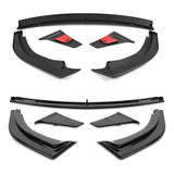 STP-Style For 2018 - 2023 Kia Stinger GT-Line Front Bumper Lip Splitter -Painted Black