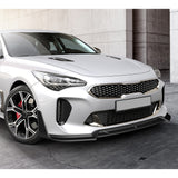 STP-Style For 2018 - 2023 Kia Stinger GT-Line Front Bumper Lip Splitter -Carbon Fiber Look