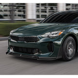 STP-Style For 2018 - 2023 Kia Stinger GT-Line Front Bumper Lip Splitter -Carbon Fiber Look
