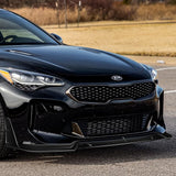 STP-Style For 2018-2023 Kia Stinger GT-Line Front Bumper Lip Splitter -Real Carbon Fiber