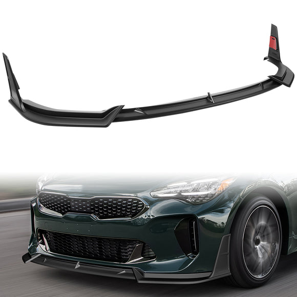 STP-Style For 2018 - 2023 Kia Stinger GT-Line Front Bumper Lip Splitter -Unpainted Matte Black