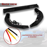 STP-Style For 2016 2017 2018 Toyota RAV4 Front Bumper Lower Lip Splitter With LED Sequential Light -Unpainted Matte Black