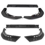STP-Style For 2016 2017 2018 Toyota RAV4 Front Bumper Lower Lip Splitter With LED Sequential Light -Unpainted Matte Black
