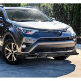 STP-Style For 2016 2017 2018 Toyota RAV4 Front Bumper Lower Lip Splitter -Painted Black