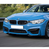 For 2015-2020 BMW M3/M4 F80 F82 F83 Real Carbon Fiber Front Bumper Body Splitter Canard Lip 2PCS