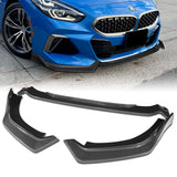 For 2019-2022 BMW Z4 G29 M-Sport 3-Pcs Carbon Look Front Bumper Body Kit Spoiler Lip
