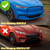 For 2021-2025 Ford Mustang Mach-E GT-Style 3-PCs Matt Black Front Bumper Spoiler Lip