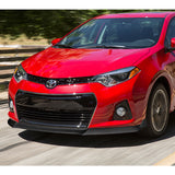 For 2014-2016 Toyota Corolla S GT-Style 3-Pcs Carbon Painted Front Bumper Spoiler Lip