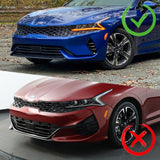 For 2021-2024 Kia Optima K5  3-PCS Painted White Front Bumper Body Splitter Spoiler Lip